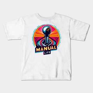 Manual Gear Shift Kids T-Shirt